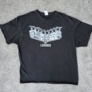 Vintage BLAZERS Legends T-Shirt Portland Trailblazers Basketball Black Size 2XL